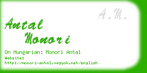 antal monori business card